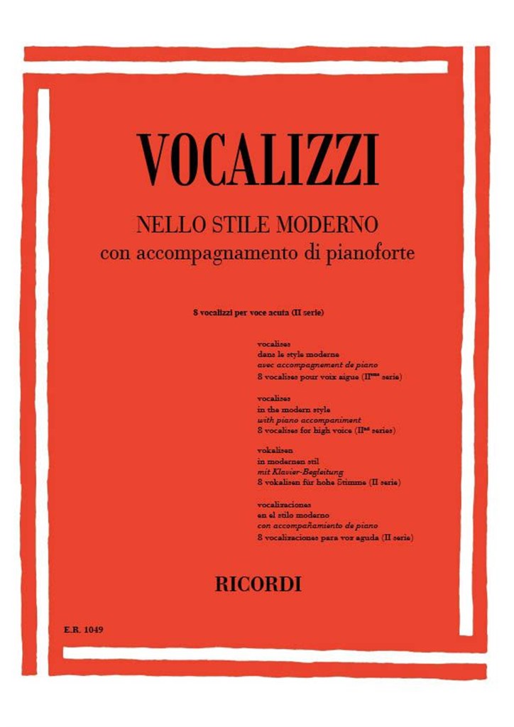Vocalizzi Nello Stile Moderno. Ii Serie